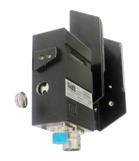 MSE-FMD94 Low Temperature  Fiber Digital Remote Hot Metal Detector shown with switch cover removed.
